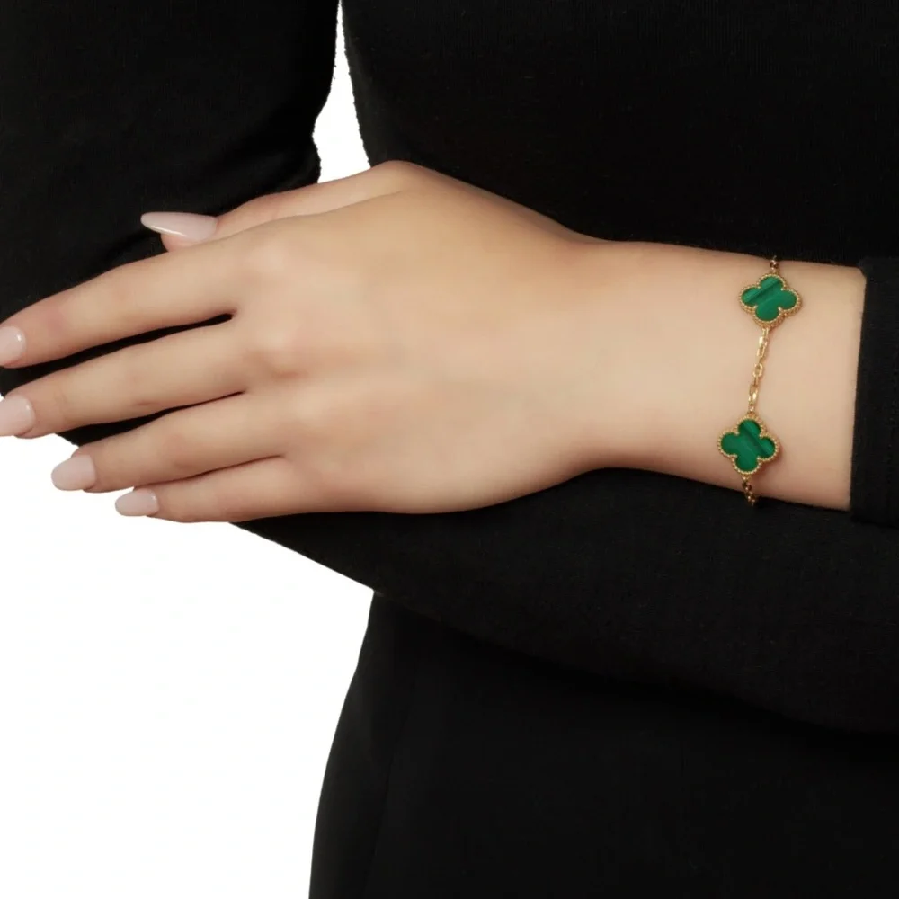 Green Clover Bracelet - Picture 3 of 5